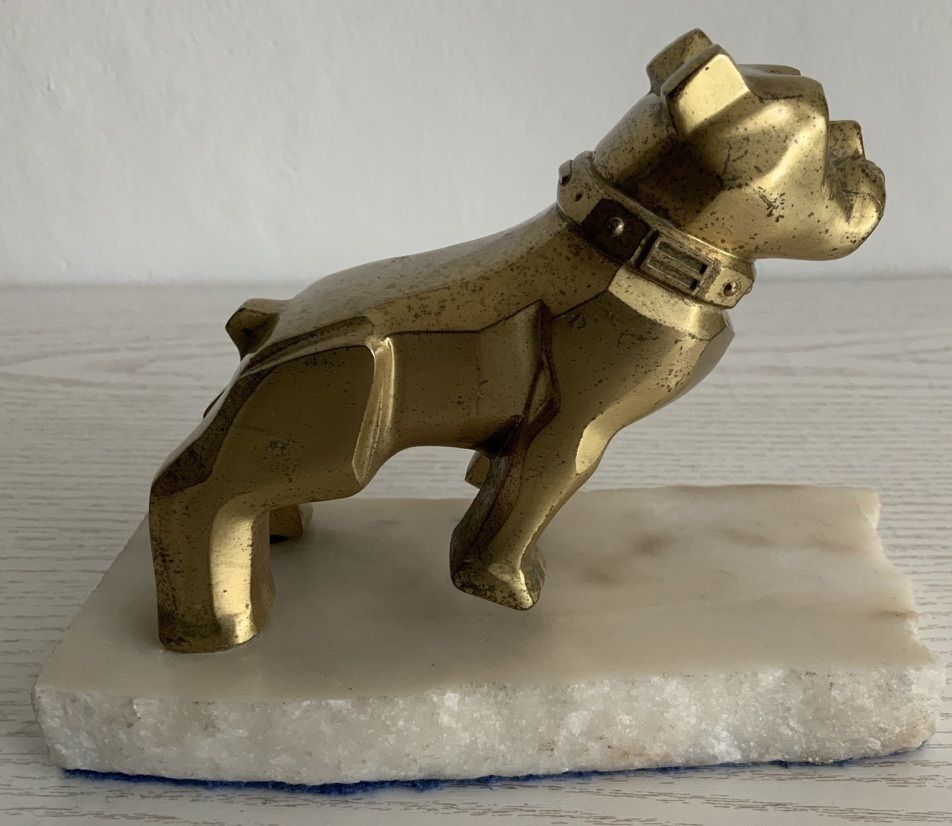 Mack Trucks Bulldog Car Mascot C1932 Gold