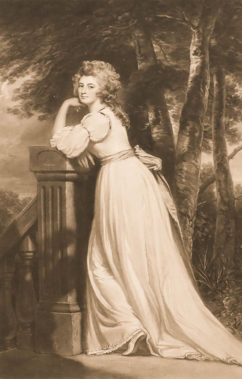 Norman Hirst After George Romney 1911 Mezzotint, Lady Catherine Rouse Boughton photo furniture