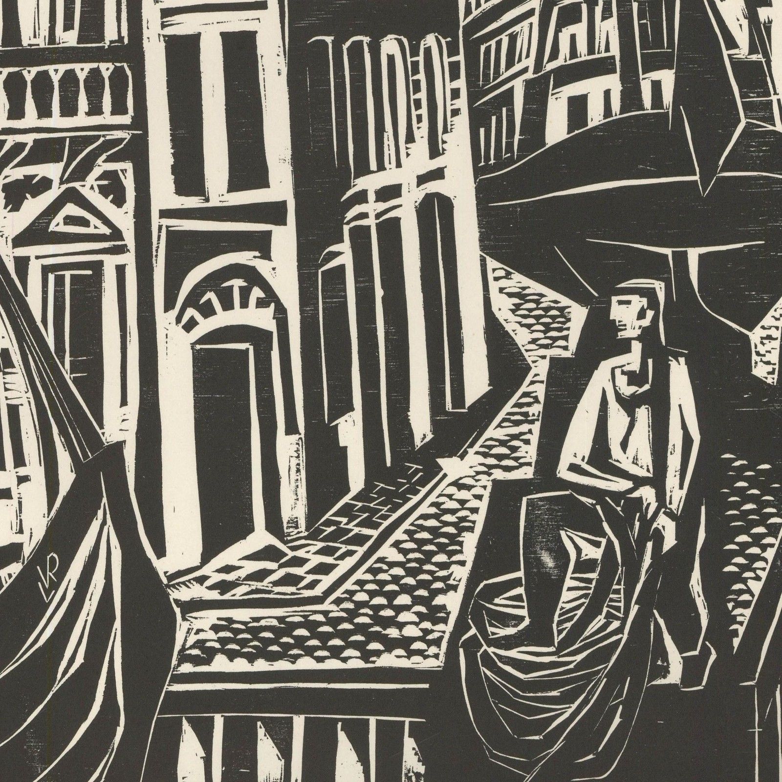 Victor Rebuffo (1903 1983) Mid 20th Century Woodcut, Riachuelo photo for sale