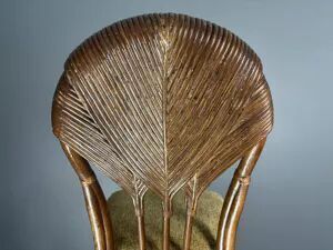 Set Of 10 Pencil Reed Rattan Bamboo Palm Leaf Dining Chairs, Vivai Del Sud photo 4844.0