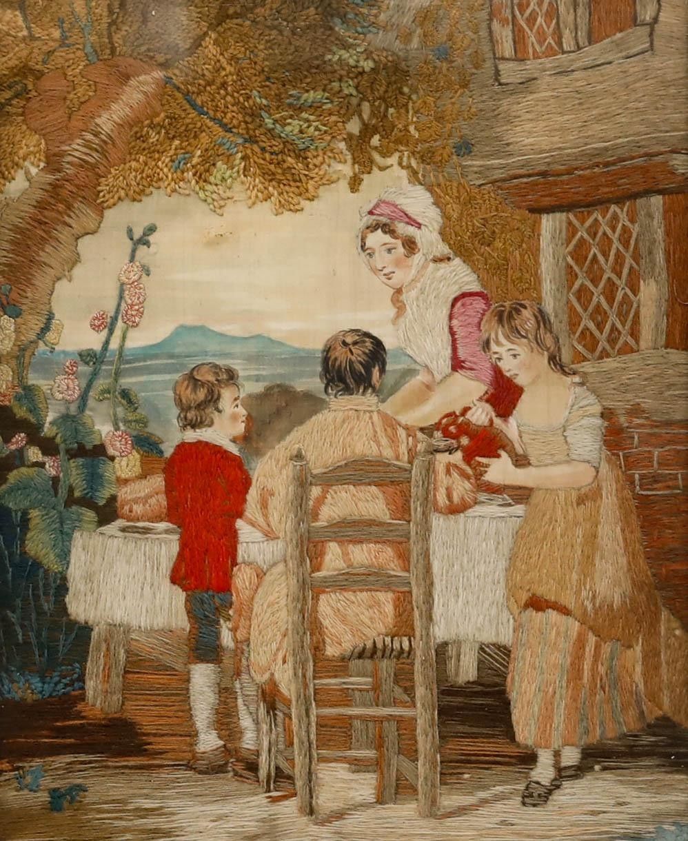 Georgian Embroidery At The Table photo furniture