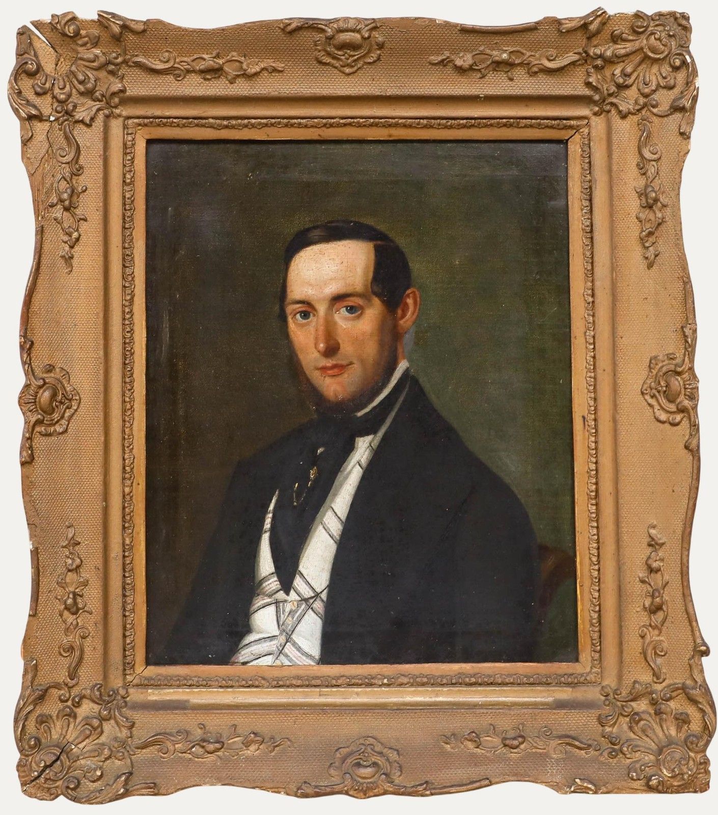 Biedermeier Period Early 19th Century Oil Innkeeper Ludwig Brandt