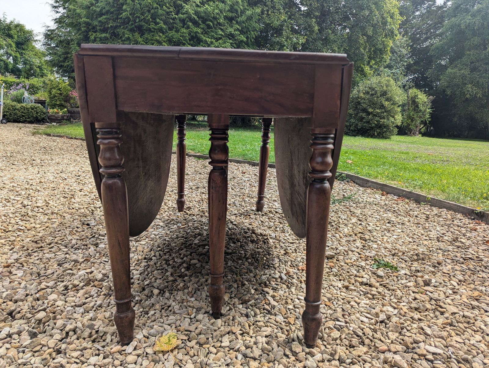 Antique Folding Fine Mahogany Dining Table, Seats 6 8, Gateleg   Beautiful Patina photo furniture