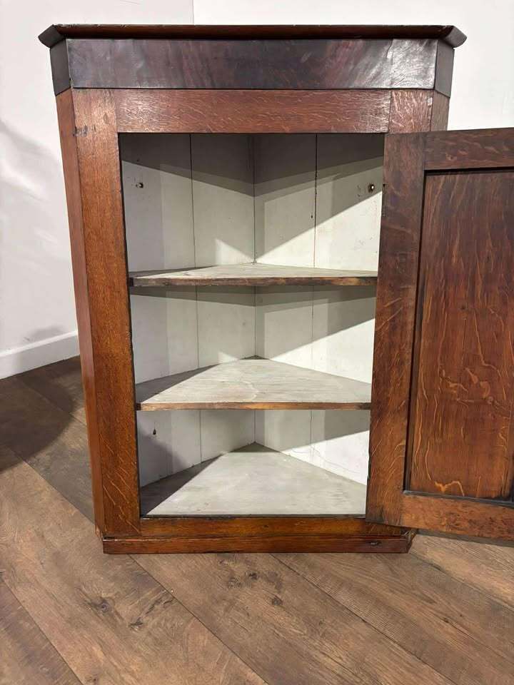 Victorian Oak Corner Cupboard photo for sale