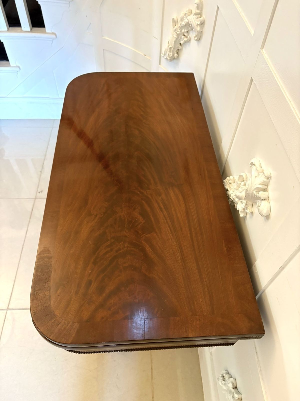Antique 19th Century Quality Figured Mahogany Side Table photo buy