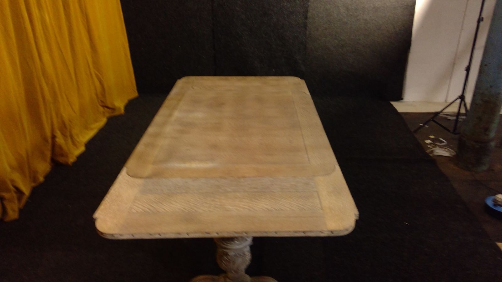 A Limed Oak(cerused) Jacobean Style Refectory Dining Draw Leaf Table photo for sale