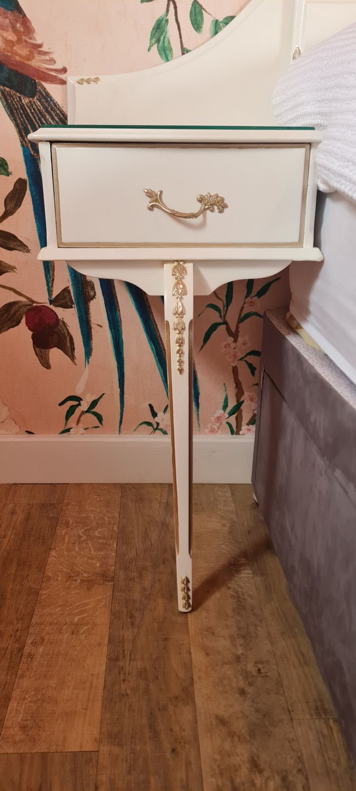 Mid Century Headboard With Bedside Tables photo Furniture