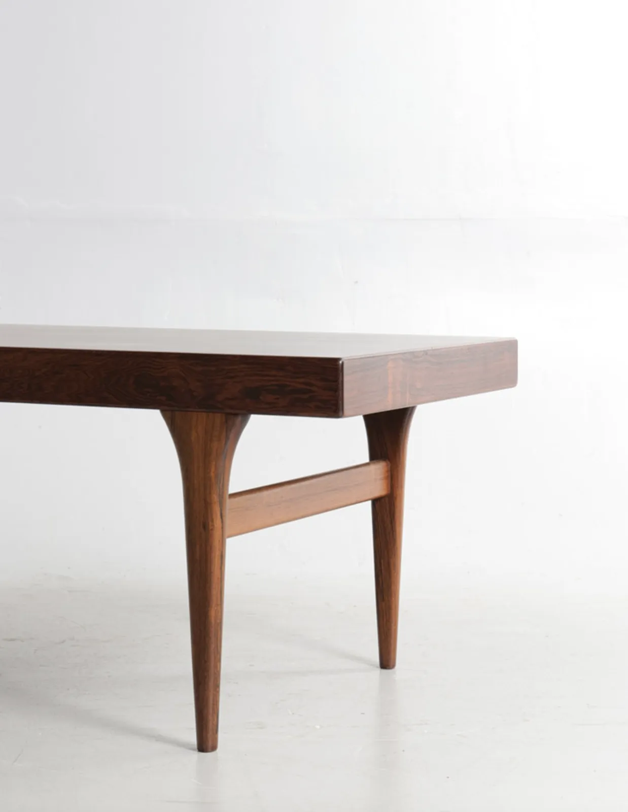 Rectangular Rosewood Coffee Table, Tapered Legs.   Johannes Andersenmanufactured At C. F. Christensen, Silkeborg, 1960s. photo furniture