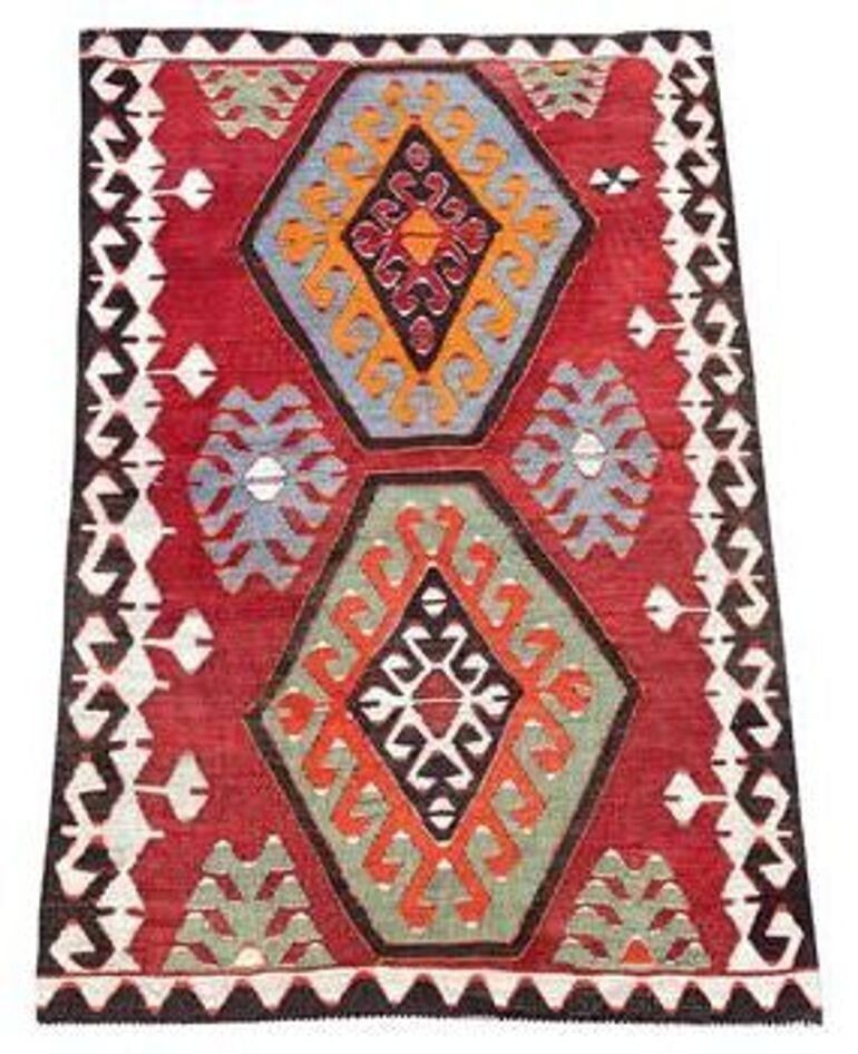 Vintage Anatolian Kilim 1.30m X 0.86m photo furniture