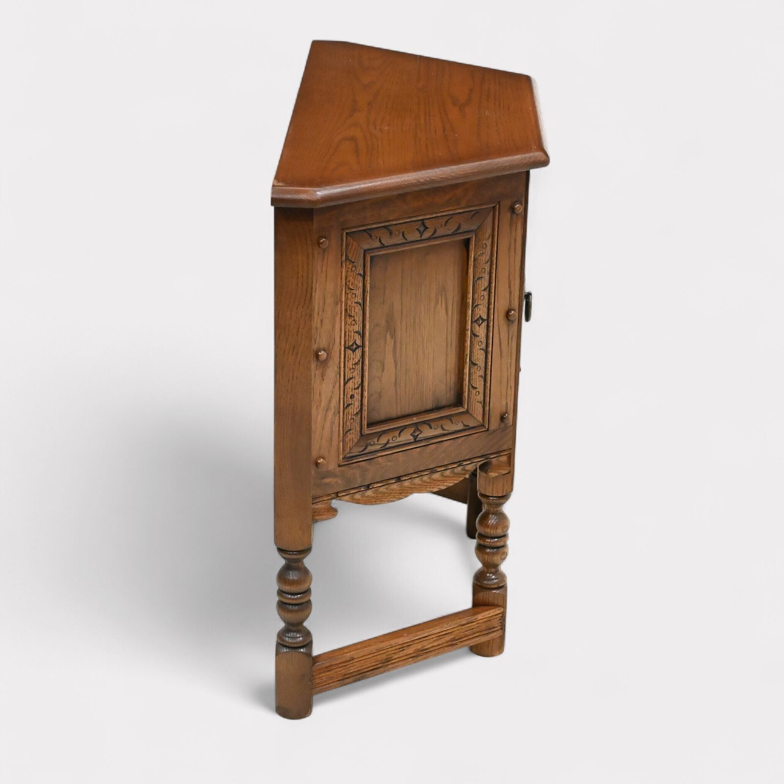 Old Charm Canted Table Finished In Tudor Brown* Free Uk Delivery photo vintage