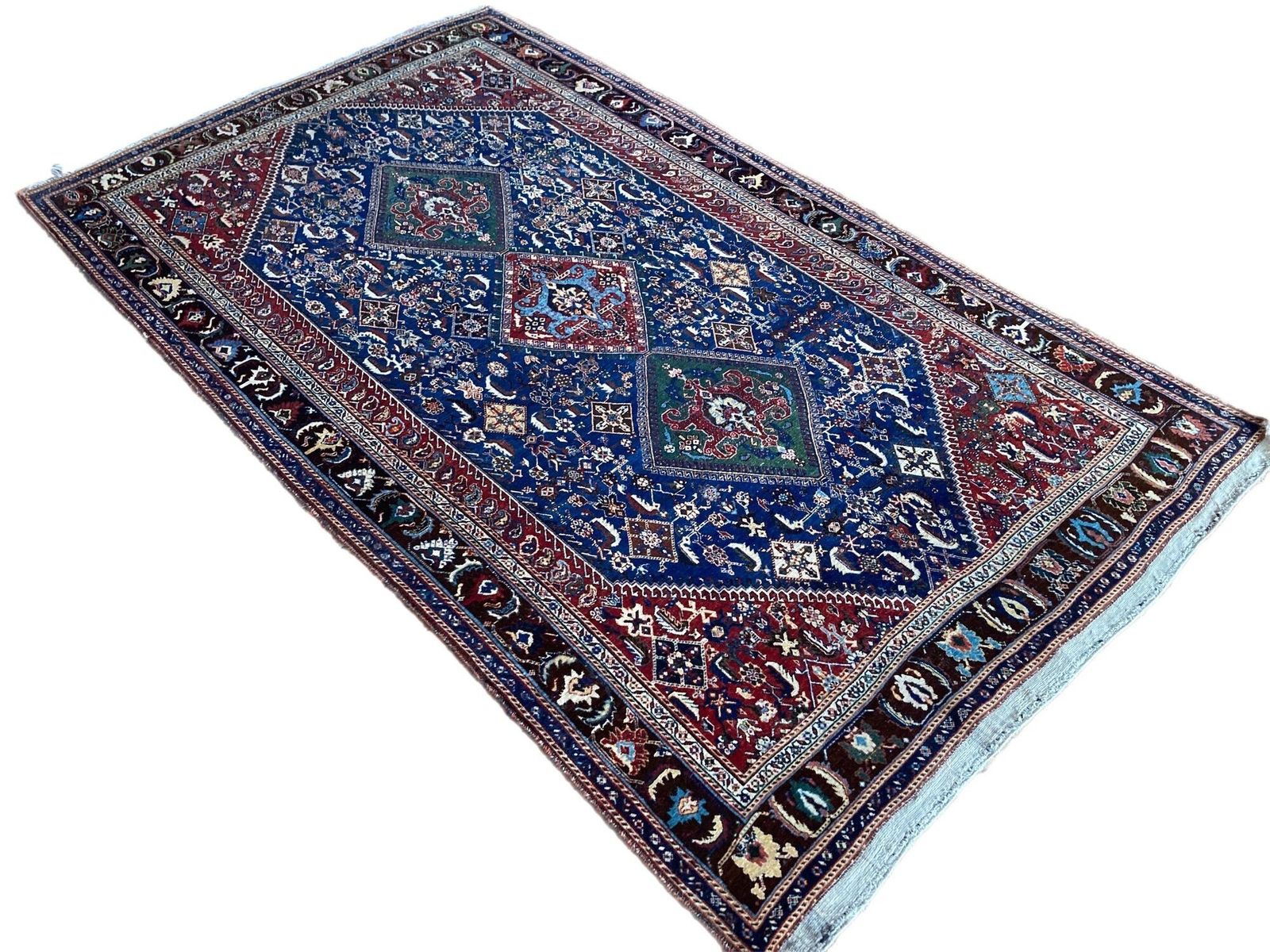 Antique Qashqai Rug 2.62m X 1.57m photo for sale