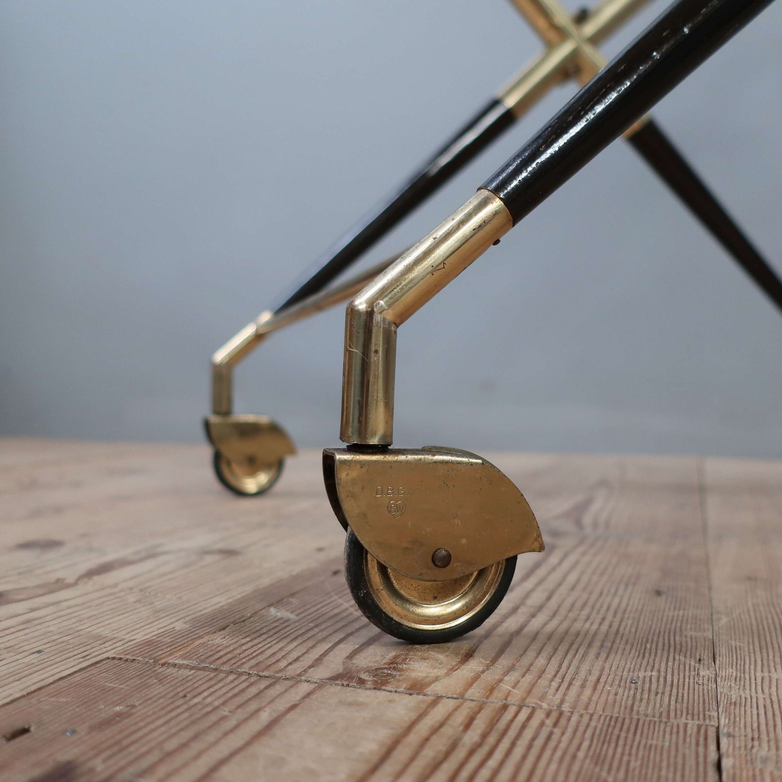 Furniture Brass Cocktail Trolley By Cesare Lacca photo