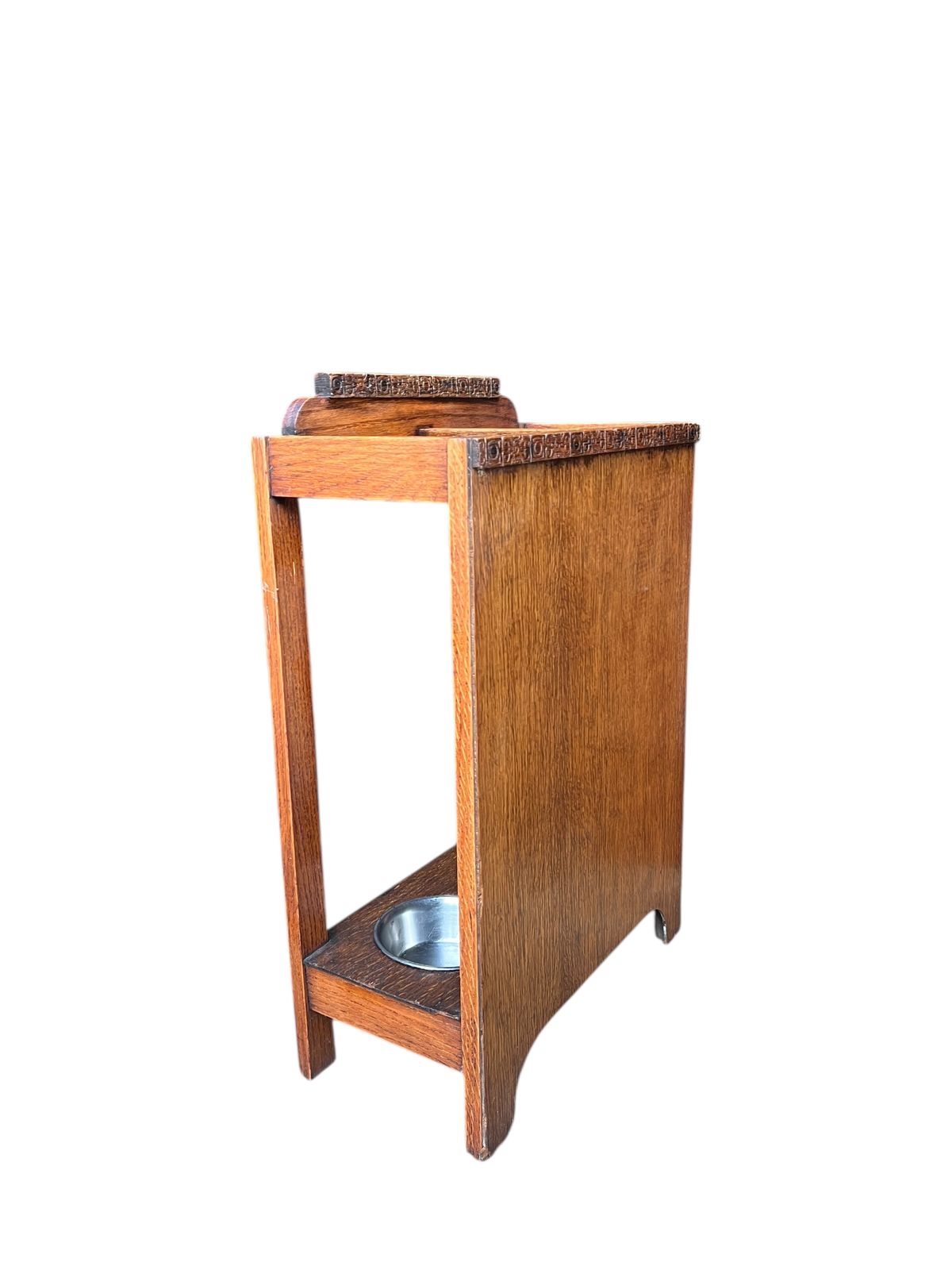 Art Deco Oak Umbrella Stick Pedestal Stand photo furniture
