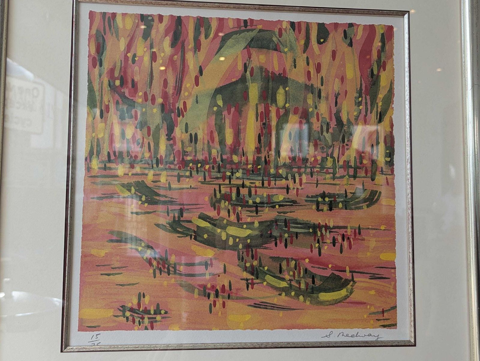 Late 20th Century Signed Ltd Edition Framed Lithograph Screenprint.