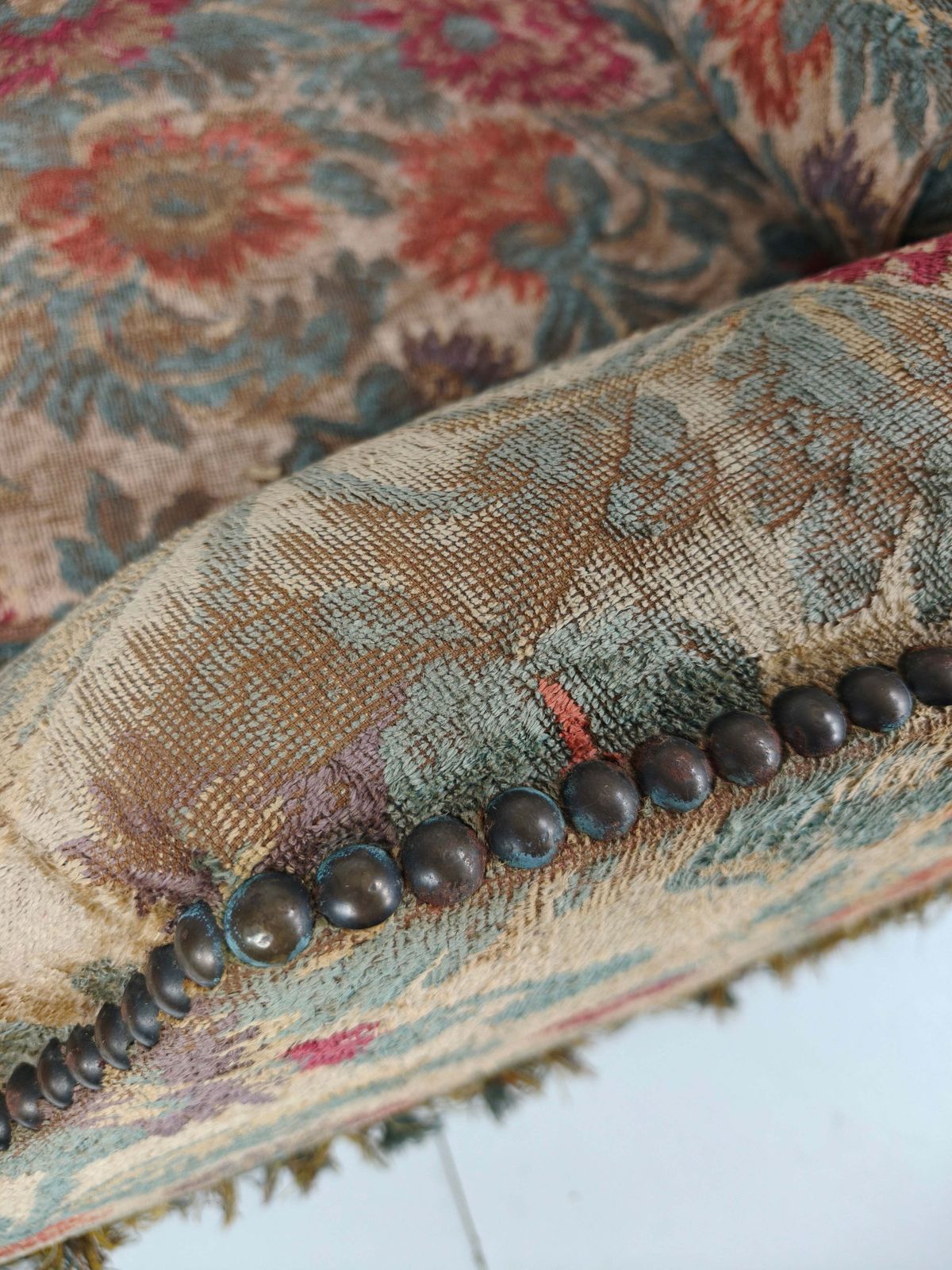Os De Mouton Sofa In Tapestry – Country House Style, 19th Century (Ca. 1820) photo buy