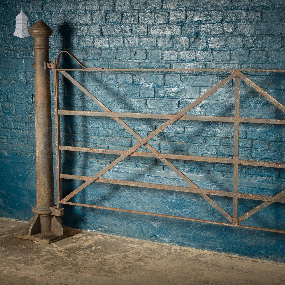 Estate Entrance Gate And Posts, Period Style photo for sale
