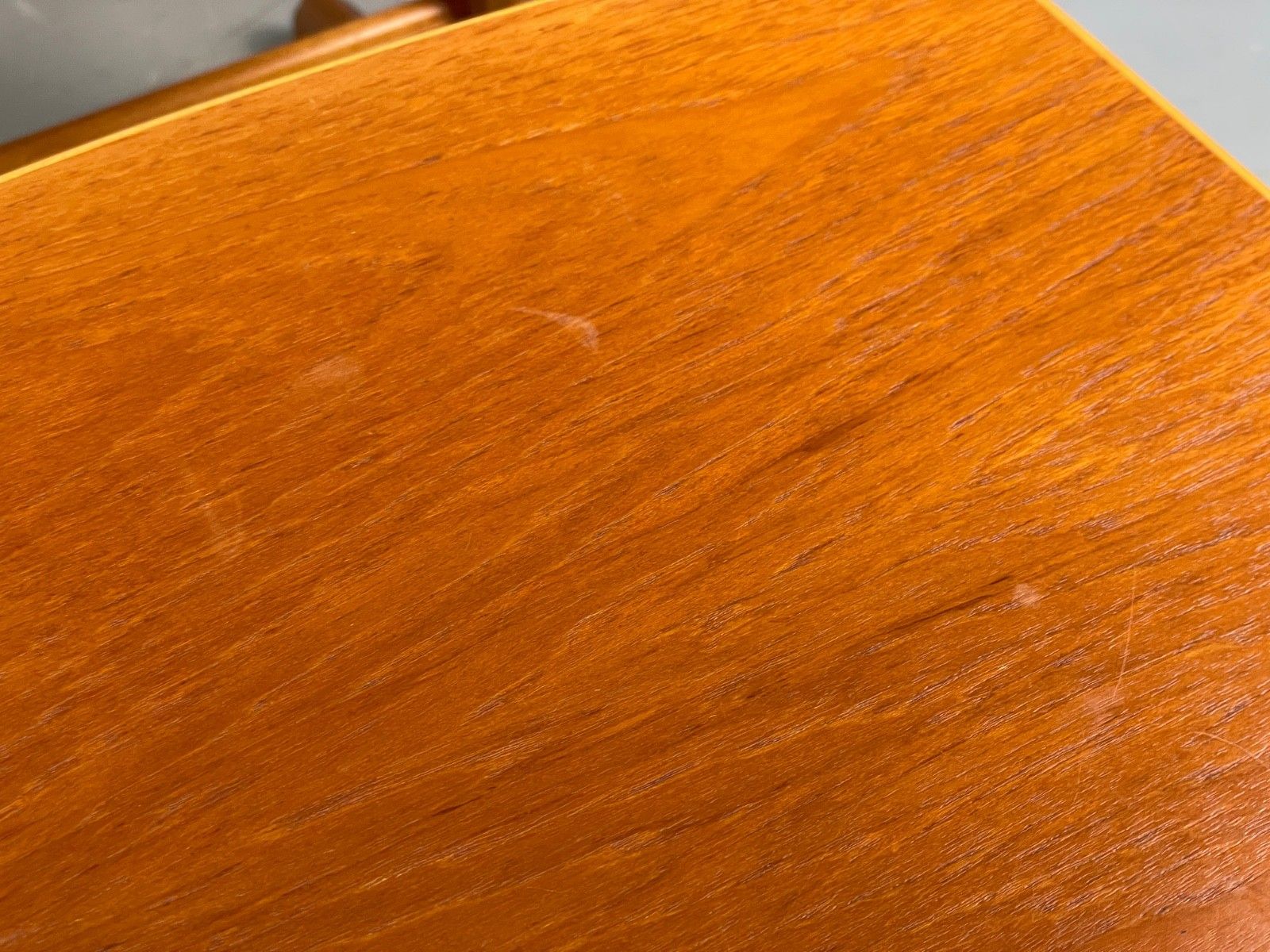 125.0 Vintage Teak Nesting Tables Retro 1970s Mahogany Frame Eb10572 Mwoo photo