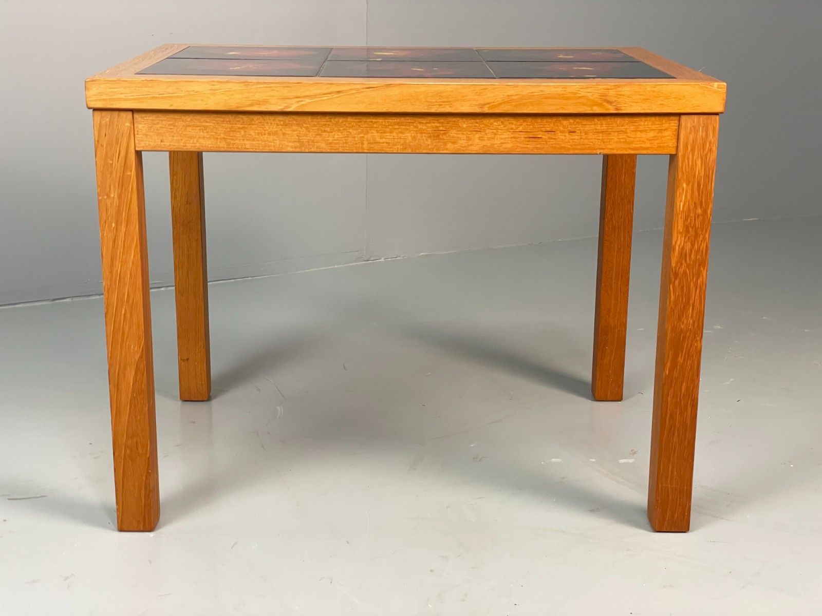 Vintage Teak Tile Topped Coffee Tables Pair Danish Retro 1970s Eb10257 Mwoo photo vintage