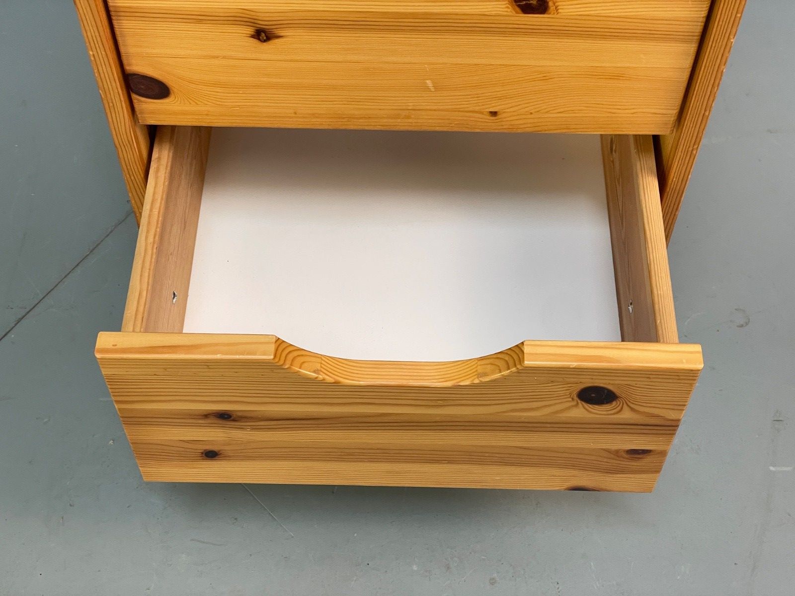 Pine Bedside Cabinet Metal Legs Modern Drawers Eb10250 Mwoo photo vintage