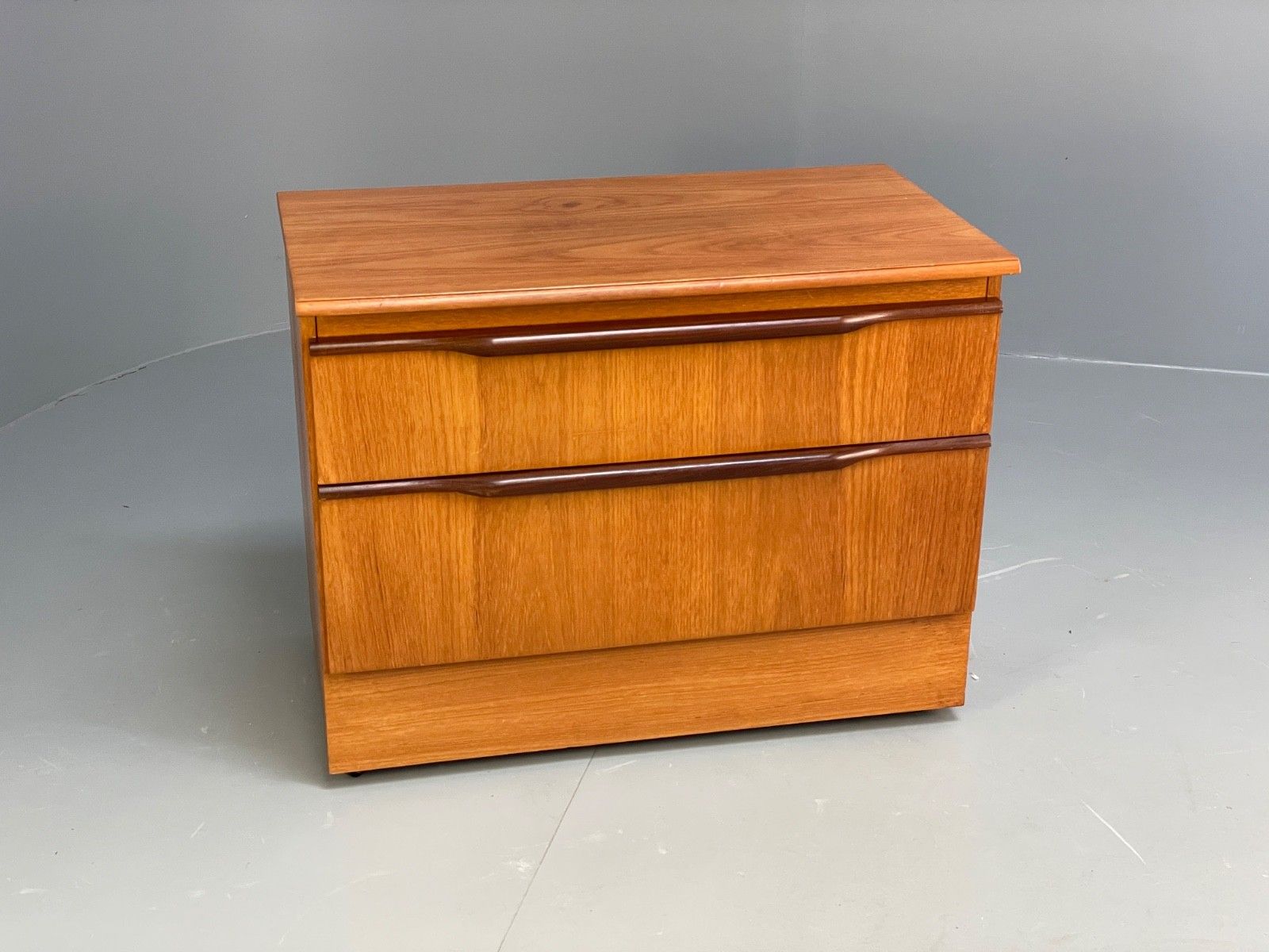 Vintage Teak Media Unit 1970s Retro Drawer Eb10010 Mwoo