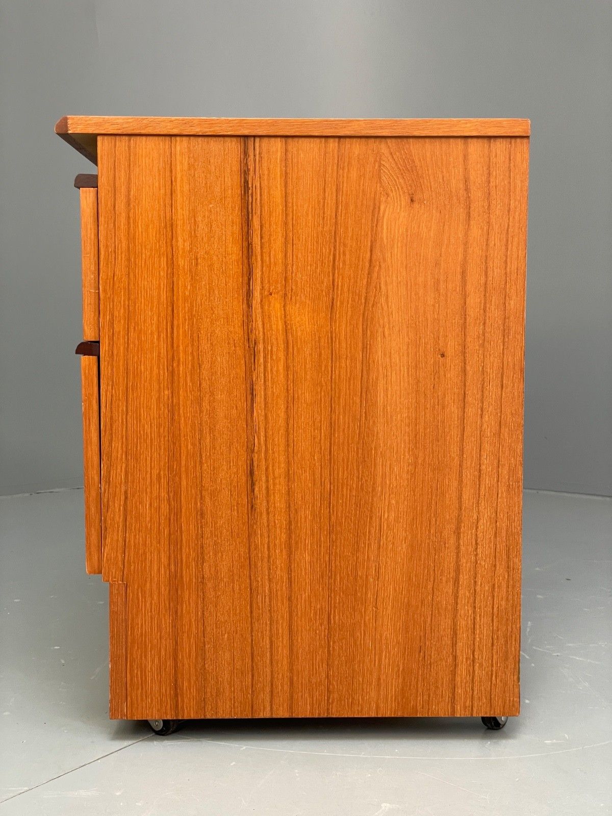 175.0 Vintage Teak Media Unit 1970s Retro Drawer Eb10010 Mwoo photo