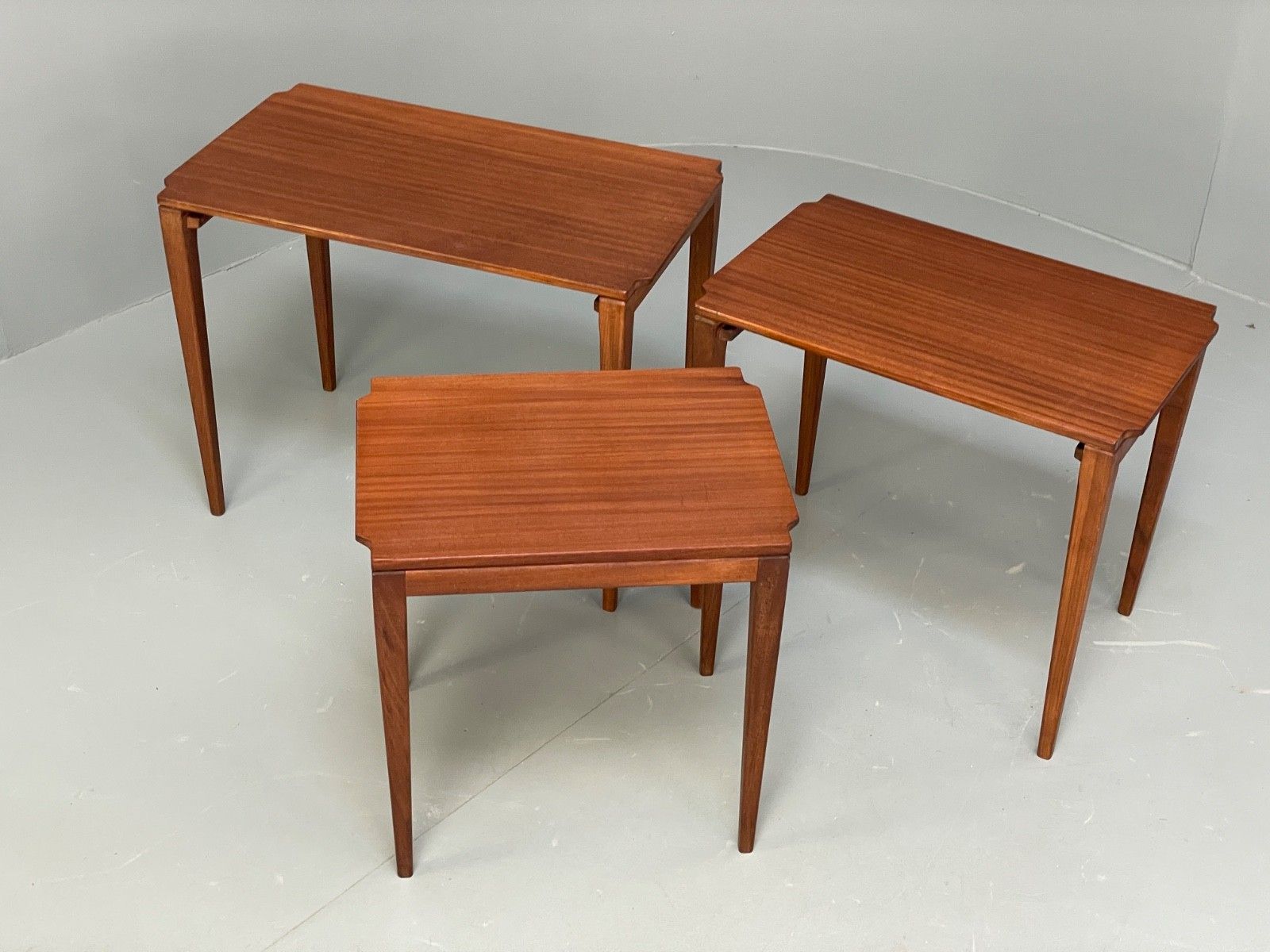 photo furniture Vintage Richard Hornby Teak Nesting Tables 1960s Retro Eb10009 Mwoo