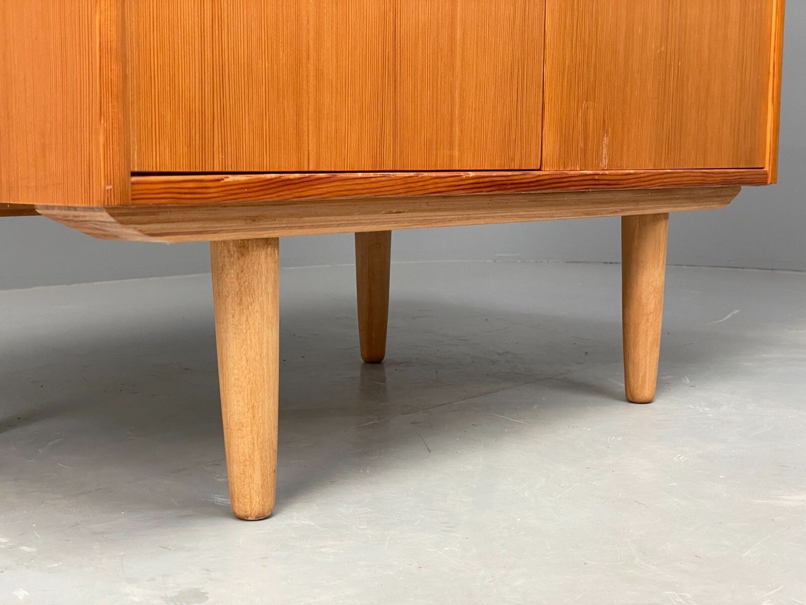 100.0 Vintage Czechoslovakian Pine Cupboard Modernist Style 1980s Eb6908 Mwoo photo