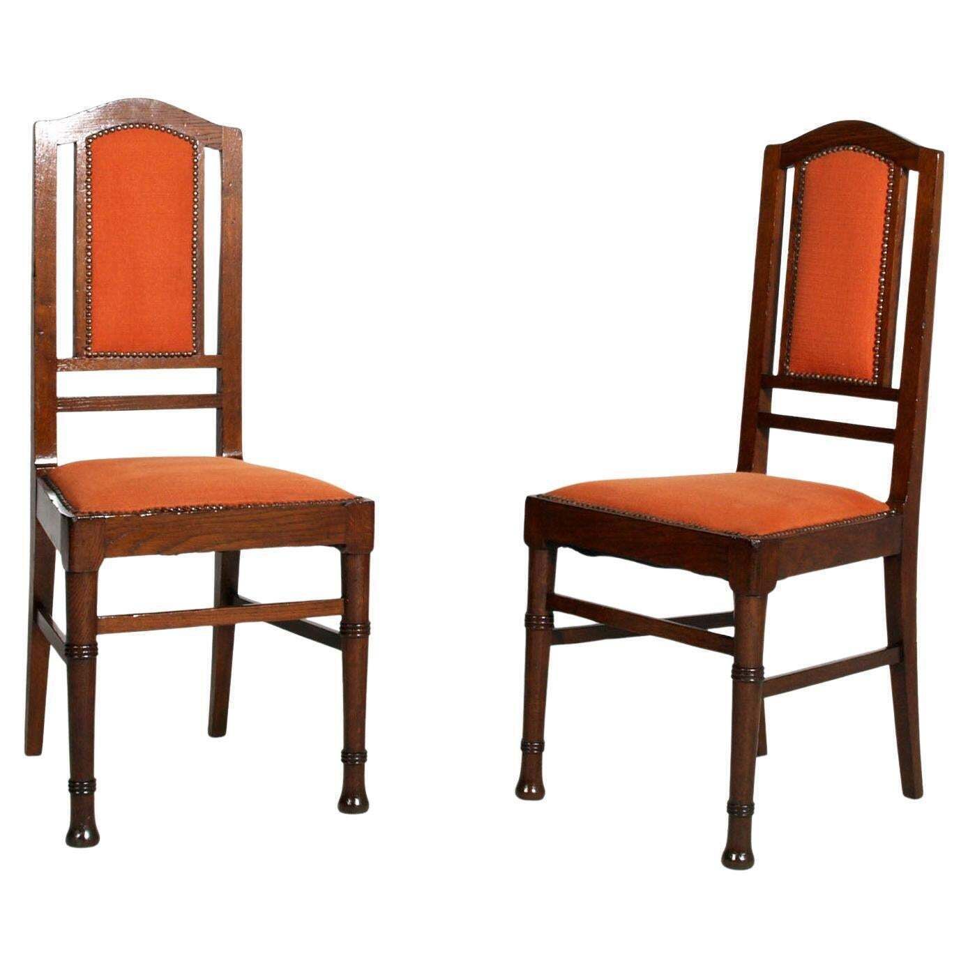 Set Of Three Italian Art Deco Walnut Chairs –  Circa 1930 photo vinterior
