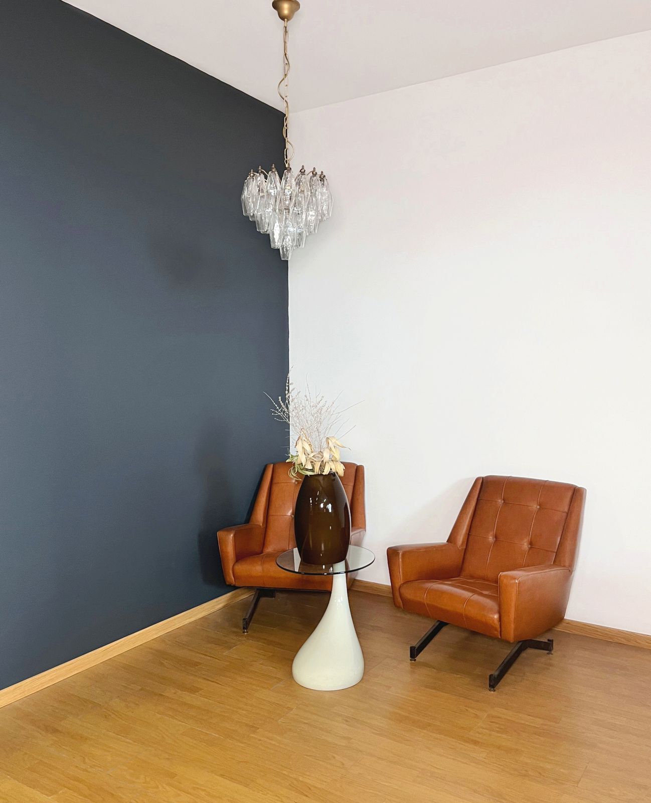 Elegant Murano Poliedri Chandelier   Carlo Scarpa Design photo for sale