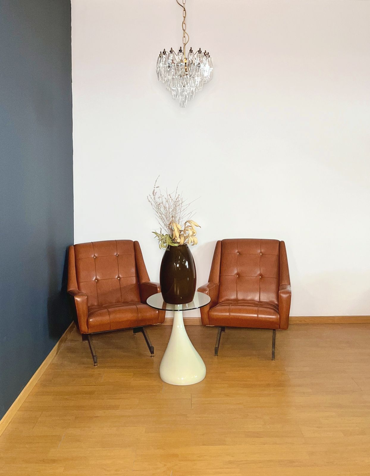 photo buy Elegant Murano Poliedri Chandelier   Carlo Scarpa Design