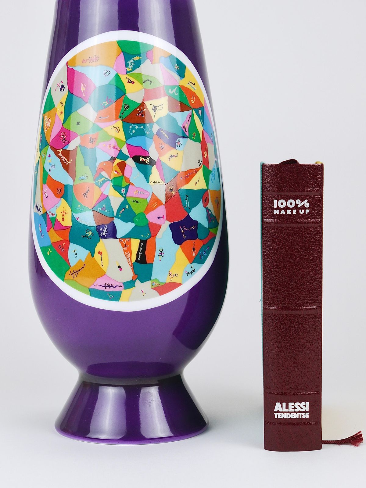 Alessandro Mendini X Luigi Ontani 100% Make Up Limited Lidded Vase, Alessi, 1992 photo vinterior