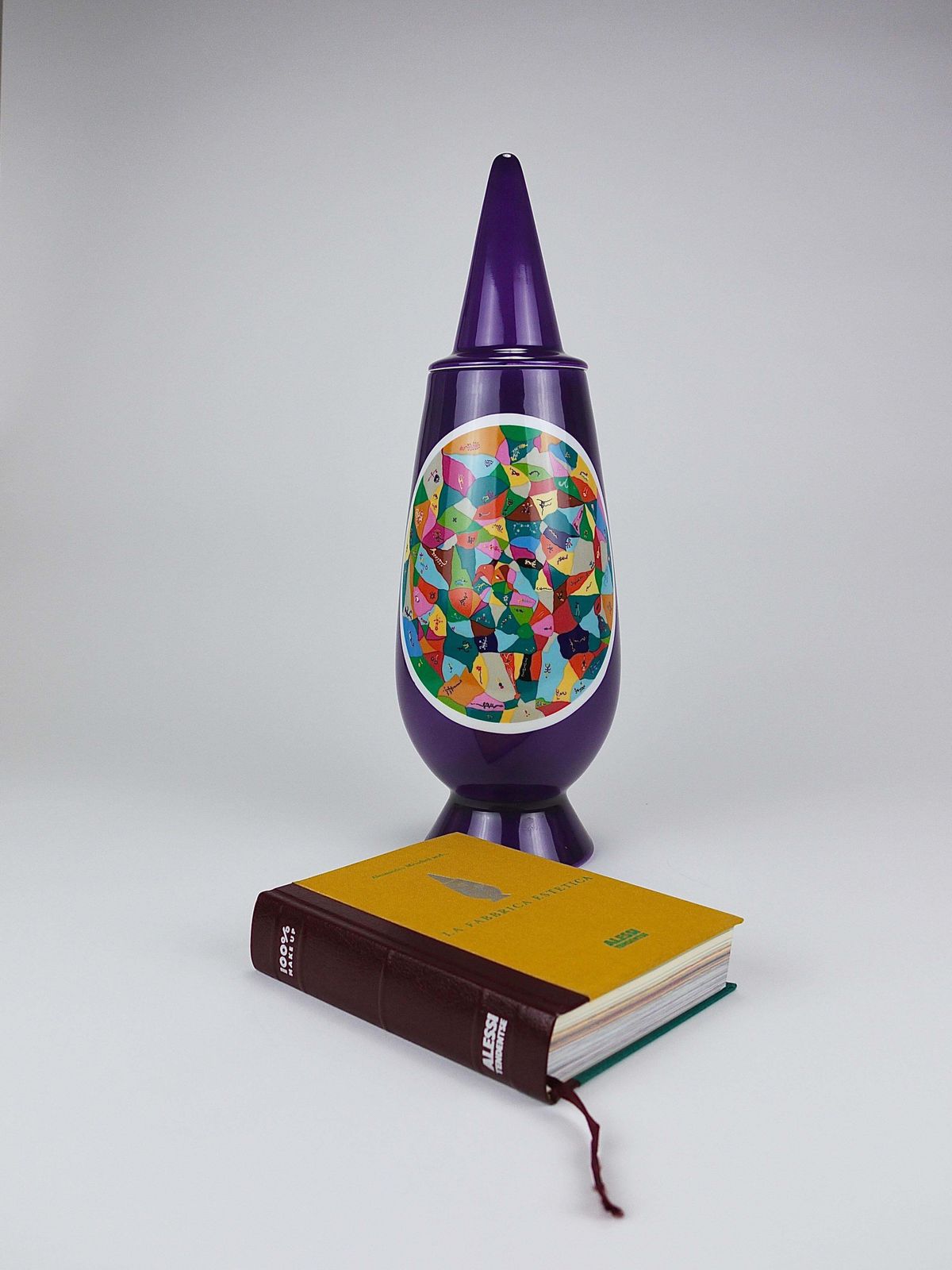 photo for sale Alessandro Mendini X Luigi Ontani 100% Make Up Limited Lidded Vase, Alessi, 1992