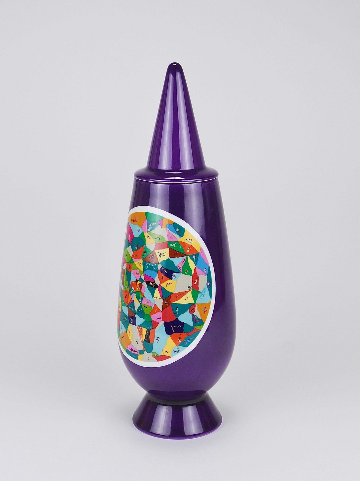 photo buy Alessandro Mendini X Luigi Ontani 100% Make Up Limited Lidded Vase, Alessi, 1992