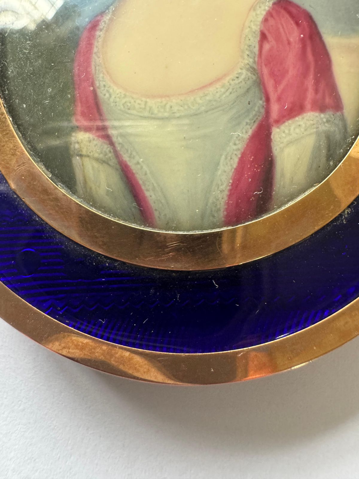 photo furniture 18th Century Portrait Miniature Attributed To Christian Friedrich Zincke