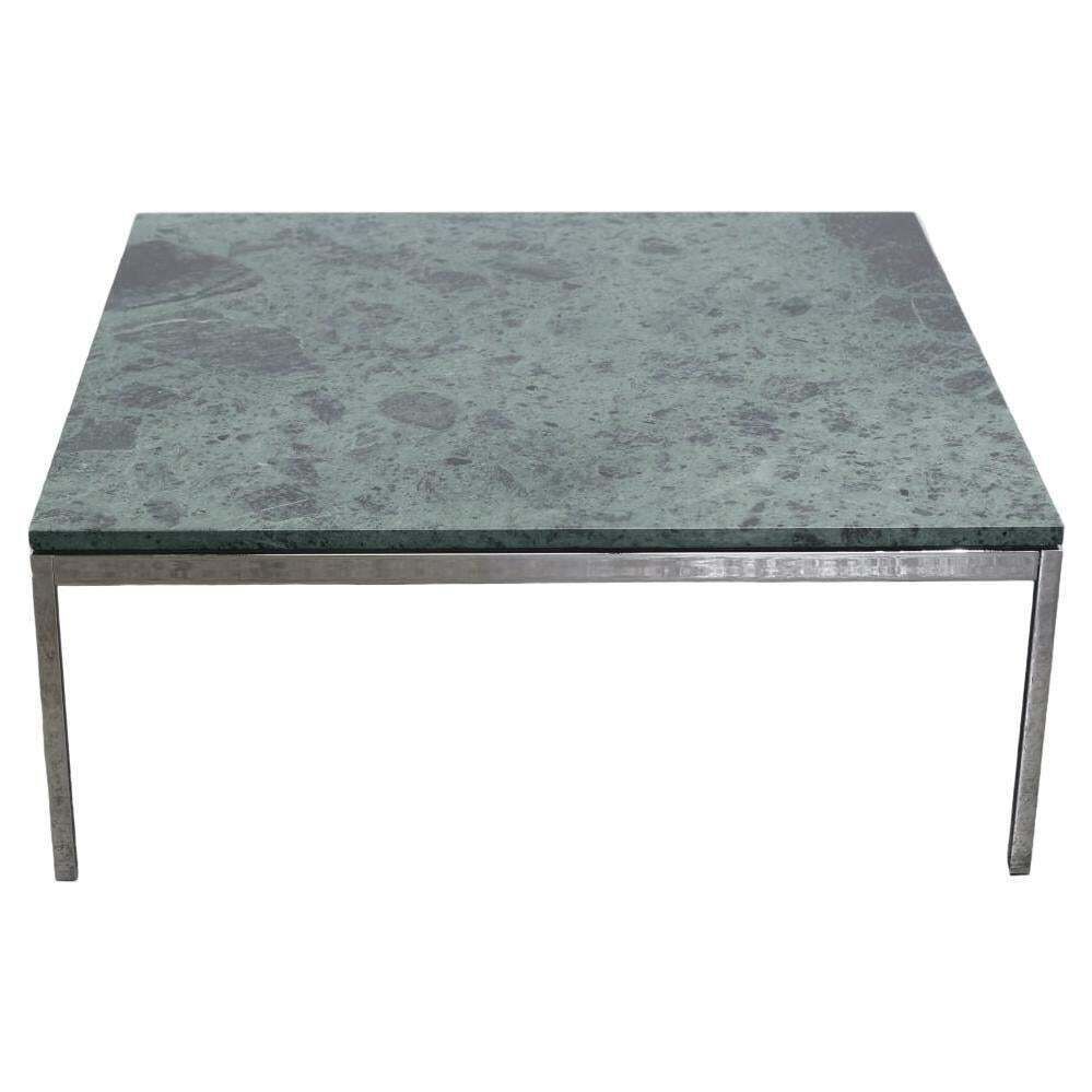 Florence Knoll Coffee Table With Verde Alpi Marble Top