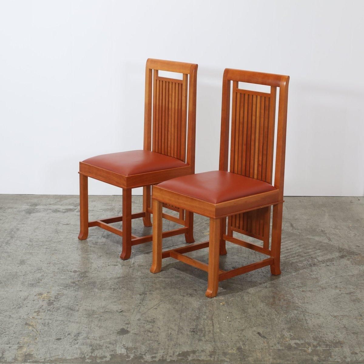 Cassina 614 Coonley 2 Chairs By Frank Lloyd Wright, Set Of Six photo buy