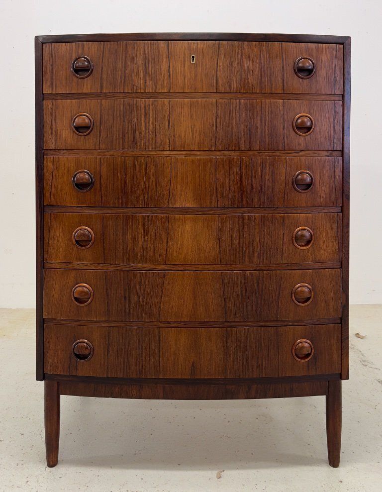 Rosewood Bowed Chest Of Drawers By Kai Kristiansen photo buy