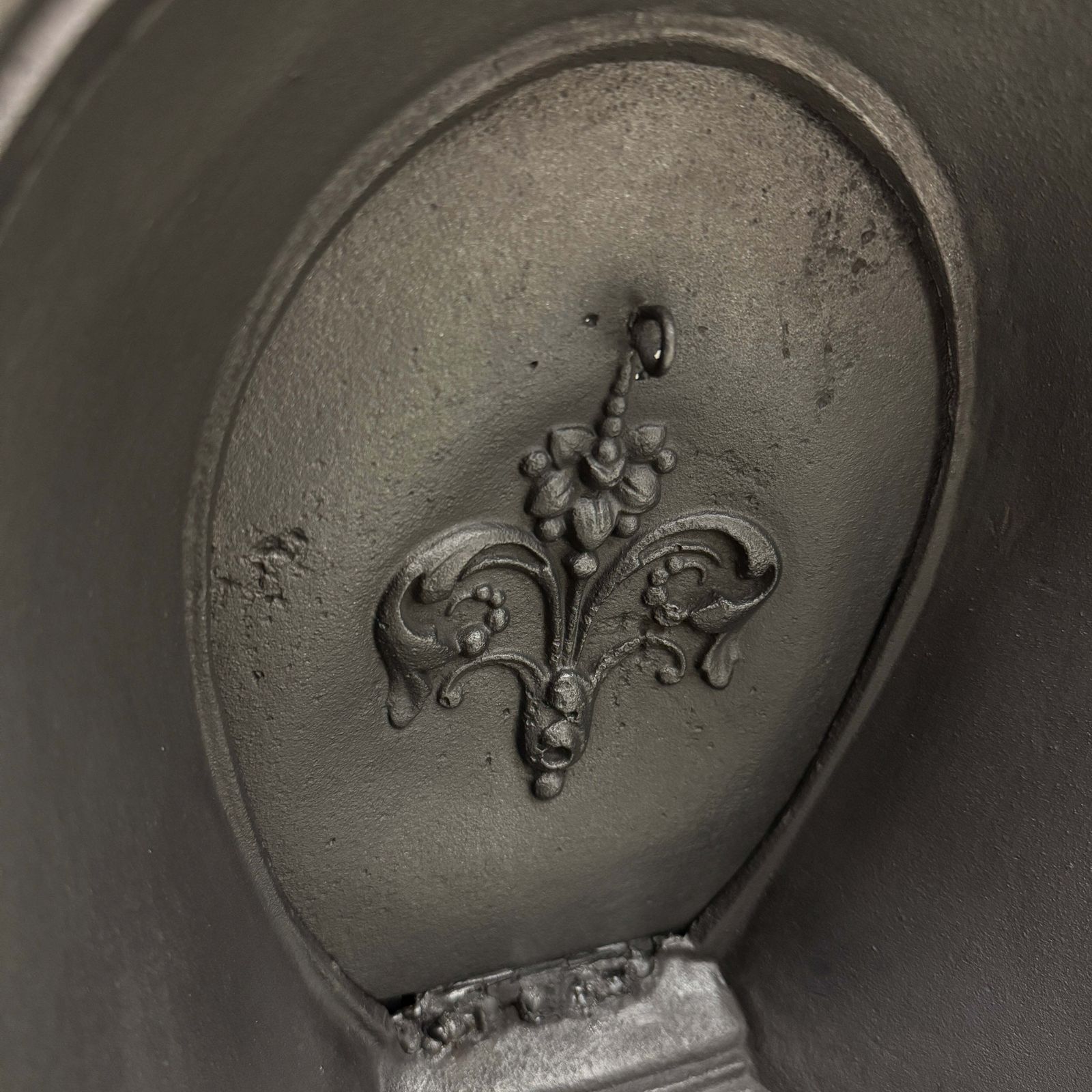 Antique Victorian Cast Iron Arched Insert photo vintage