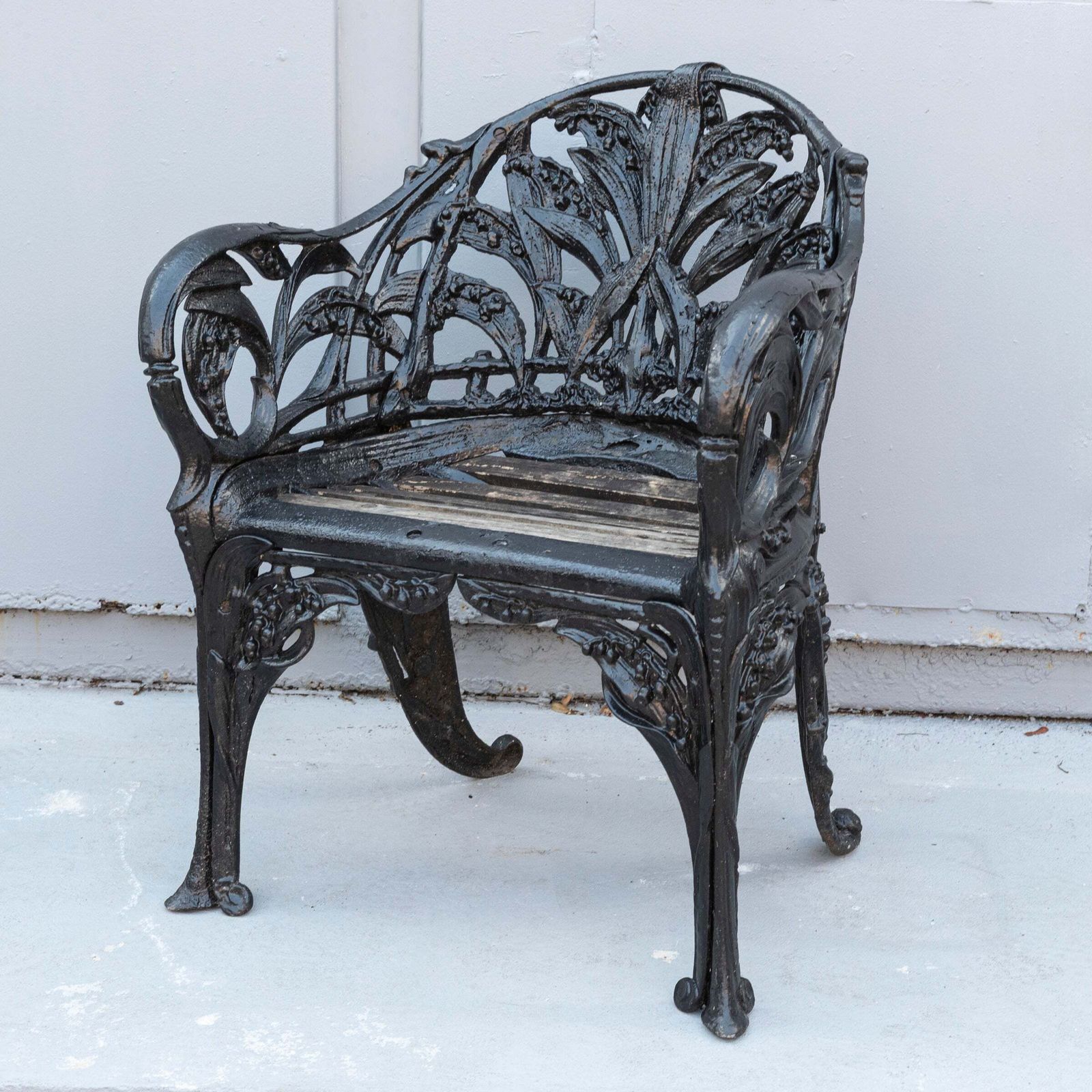 Reclaimed Coalbrookdale Style Lily Of The Valley Garden Chair photo buy