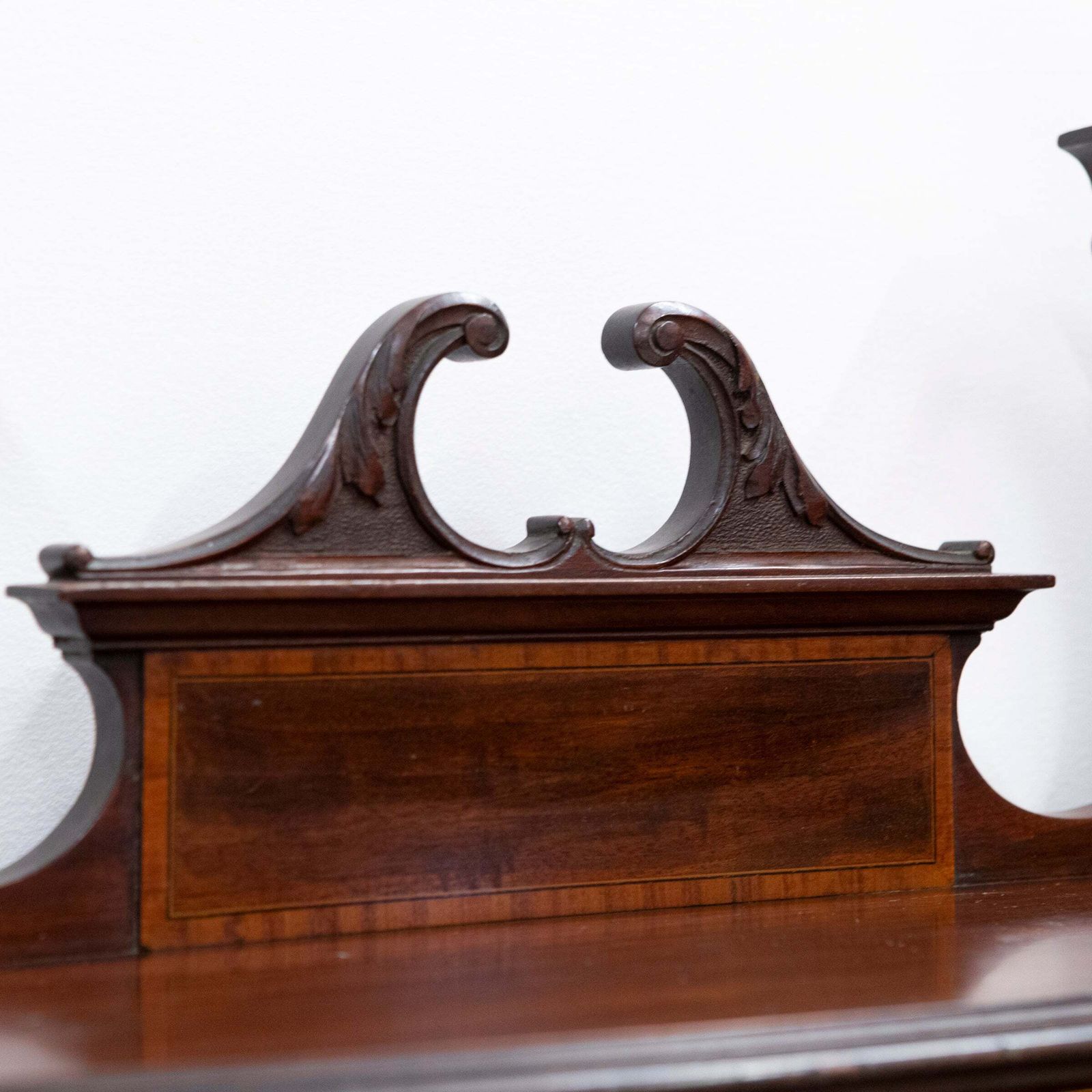 Antique Edwardian Inlaid Mahogany Display Cabinet photo vintage