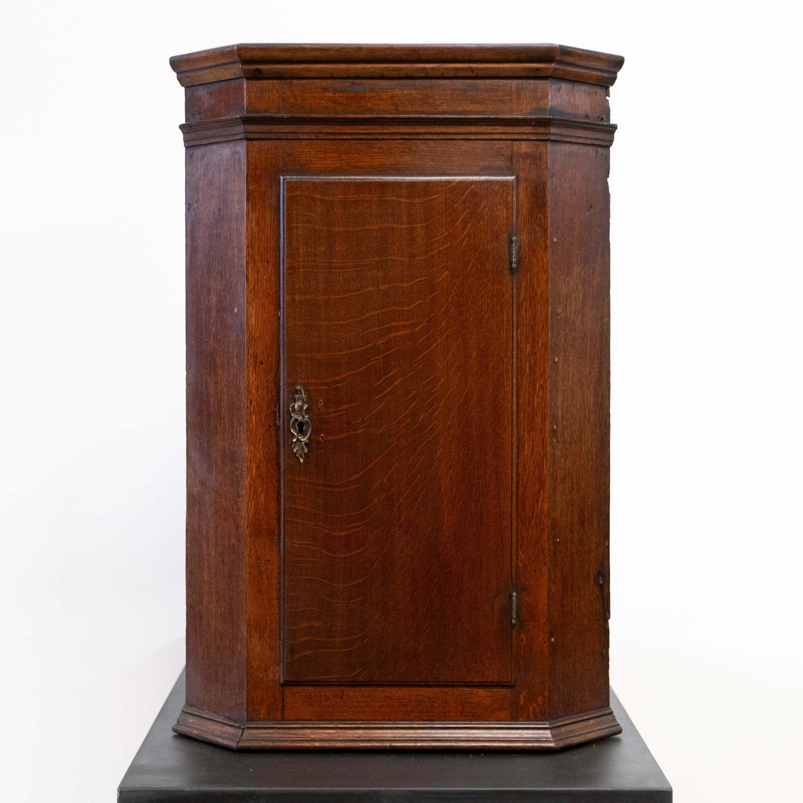 Antique Early 19th Century Oak Corner Cupboard photo vintage