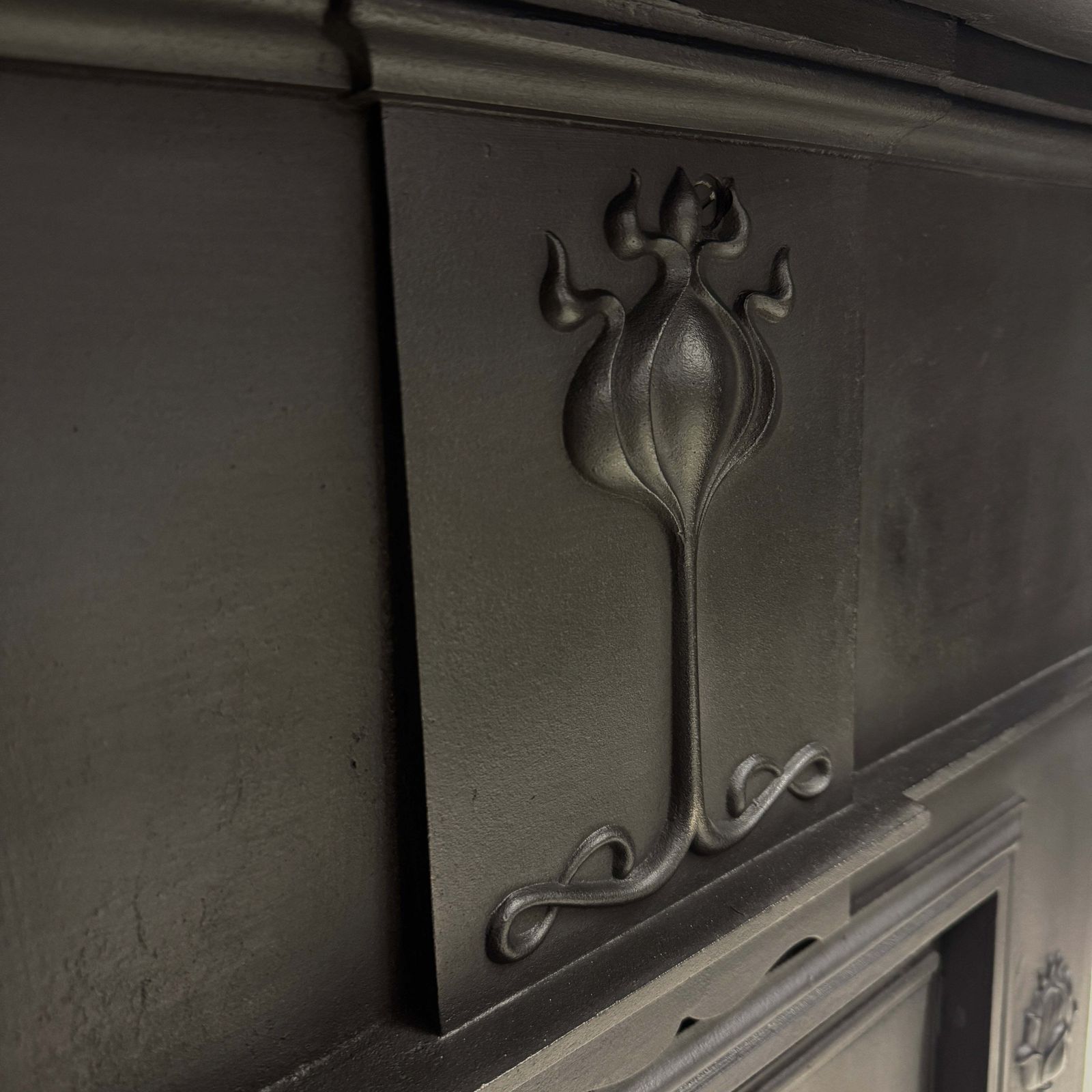Antique Tiled Cast Iron Combination Fireplace photo 1400.0