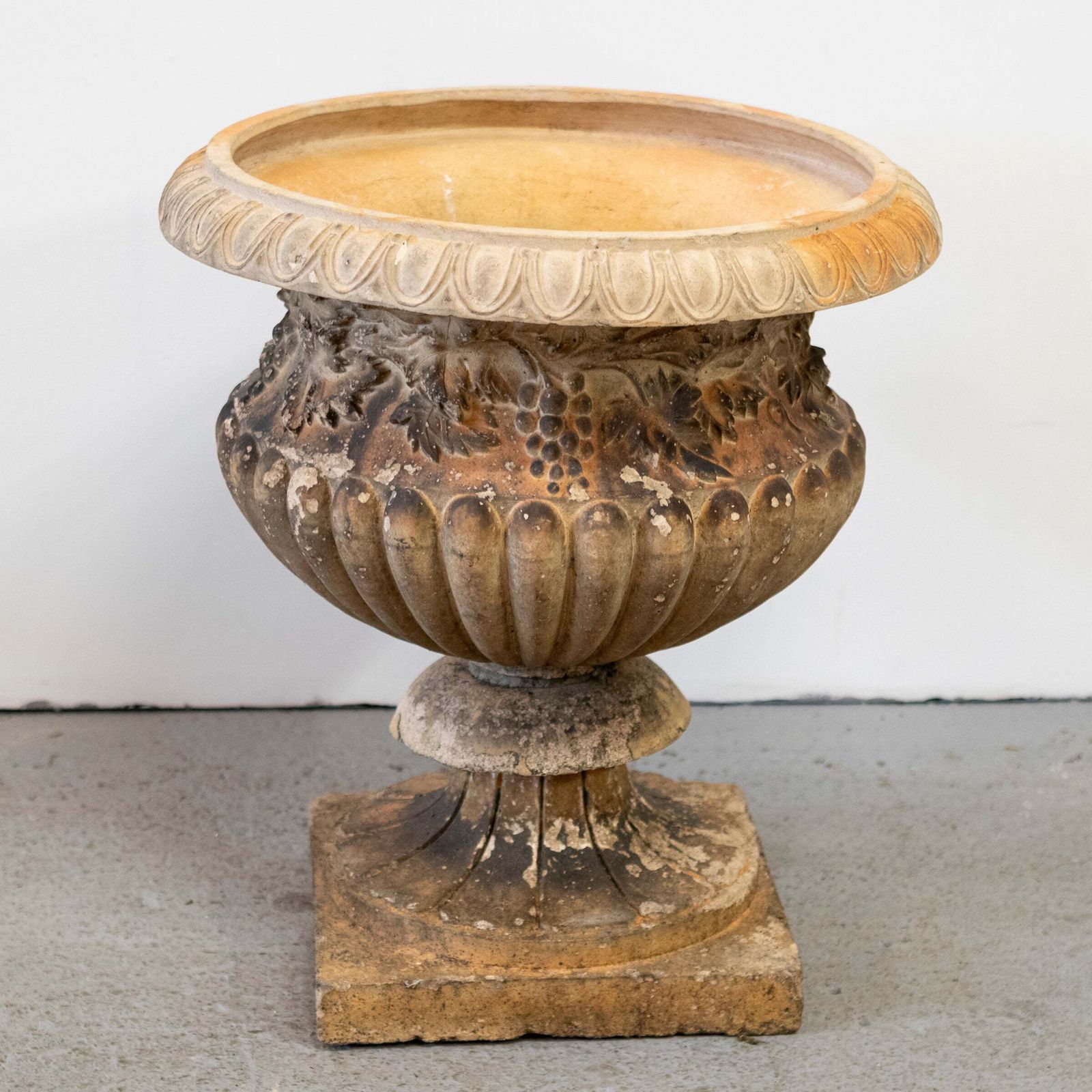 Antique Cast Terracotta Stone Urn | G Jennings photo for sale