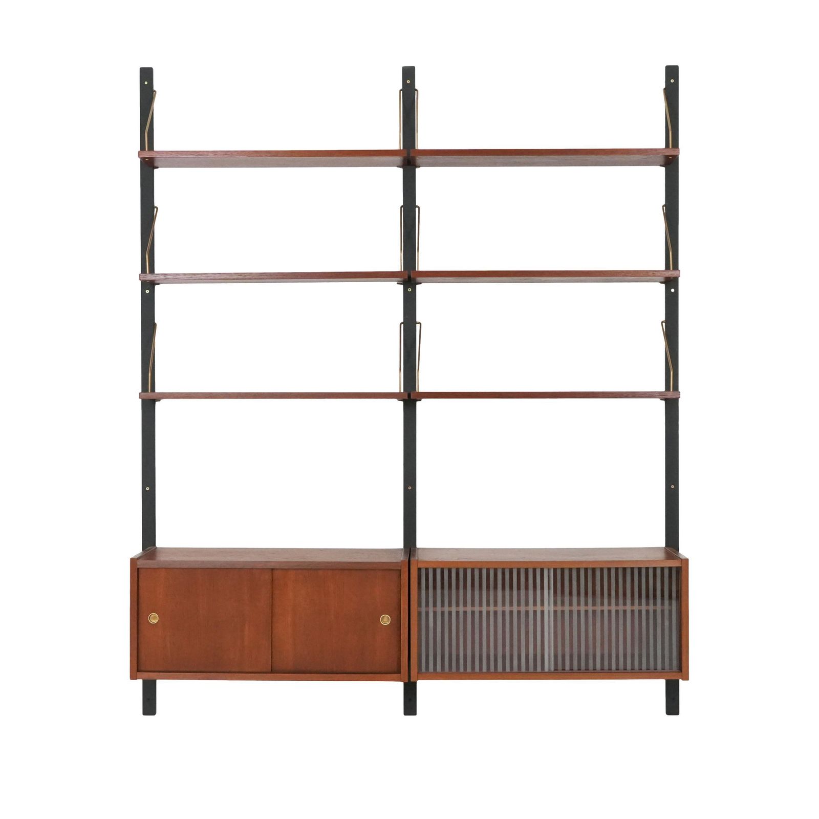 Teak System Bookcase, Danish Design, 1960s, Production: Denmark