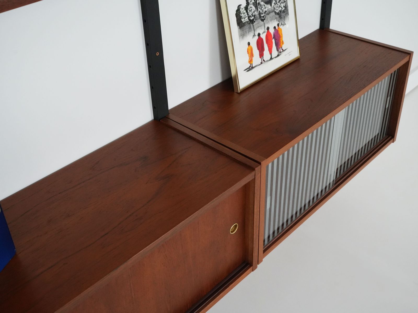 Teak System Bookcase, Danish Design, 1960s, Production: Denmark photo vintage