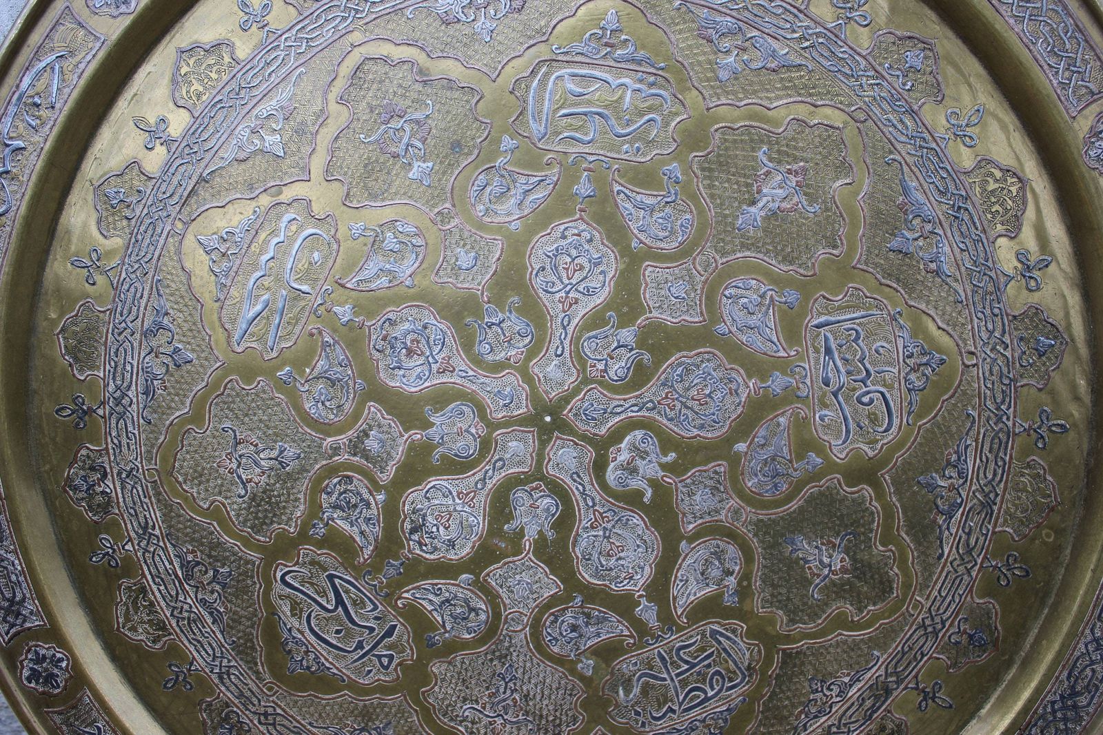 photo for sale Moroccan Folding Brass Tray Table Oriental Coffee Table Accent Islamic Style Furniture