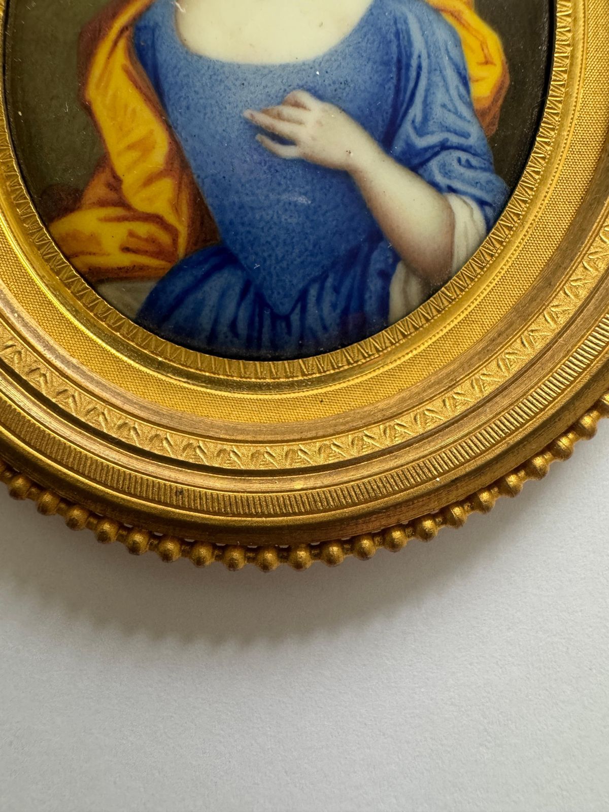 18th Century Portrait Miniature Of A Child photo Art