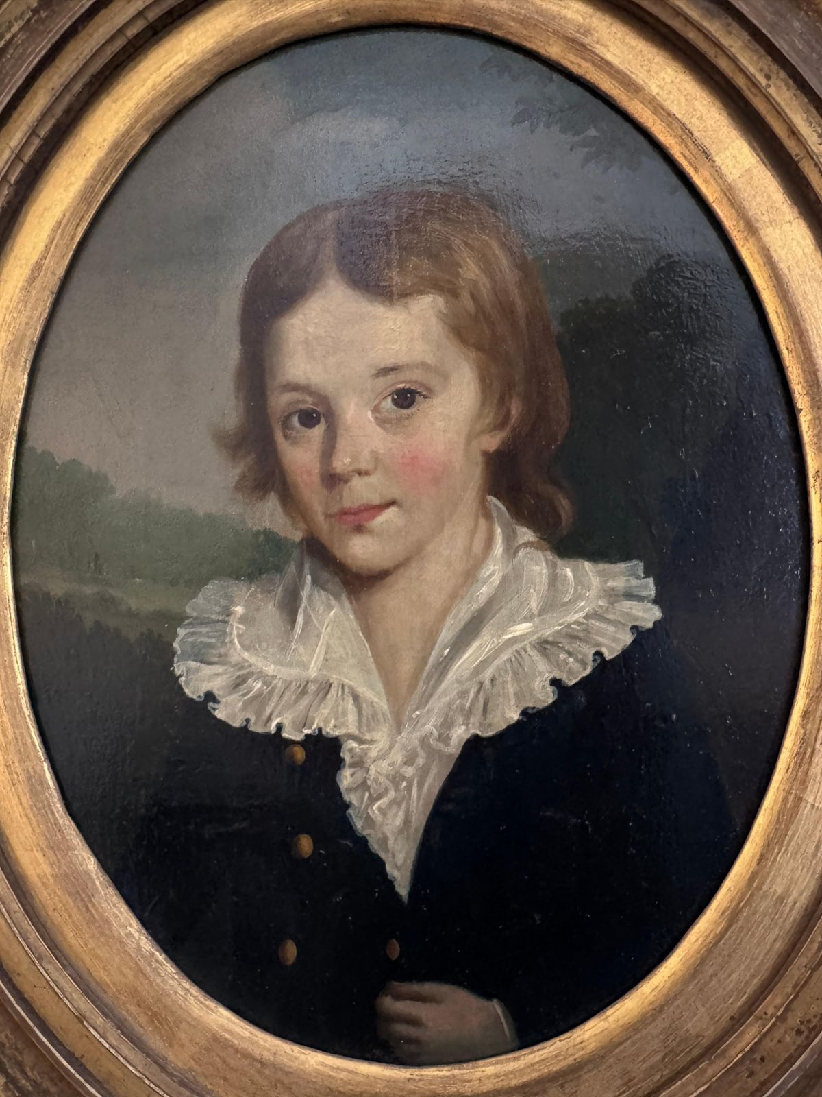18th Century English School, Portrait Of A Boy photo furniture