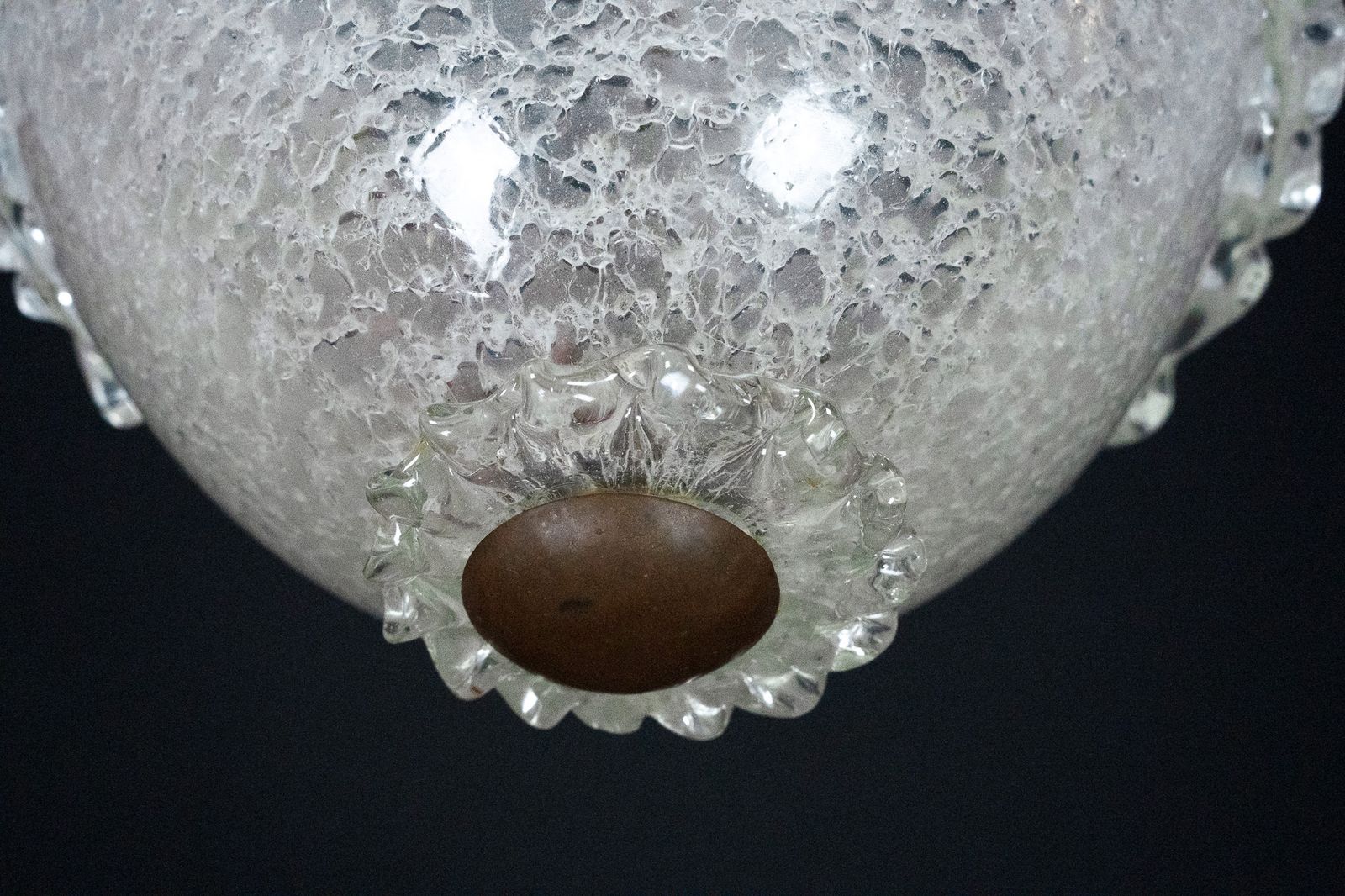 photo for sale Vintage Italian Murano Glass Chandelier From The 1930s