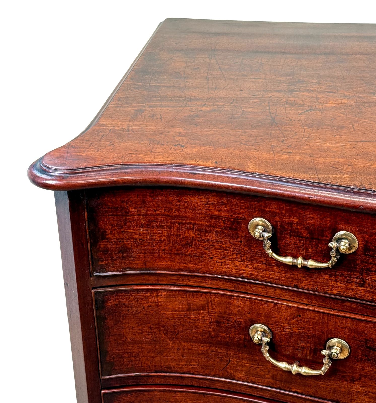 Fine 18th Century Mahogany Serpentine Commode Chest (England, Circa 1760) photo furniture
